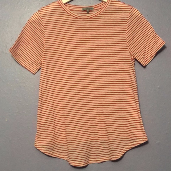 striped t-shirt with rounded edge - Picture 1 of 2